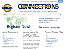 Tablet Screenshot of community.iaclea.org